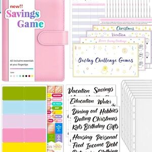 Pink Beginner Budget Binder Bundle